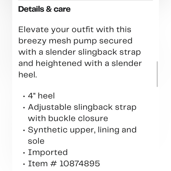 Steve Madden Elegant Black Mesh Slingback Heels Adjustable Strap Various Sizes - Picture 2 of 14